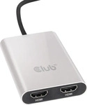 Club 3D CSV-1574, Club 3D Thunderbolt 3 auf Dual HDMI 2.0 (HDMI, 20 cm) (CSV-1574)