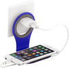 Xlayer Steckdosenhalterung, blau, gummierte Oberfläche, Smartphone Halterung,...