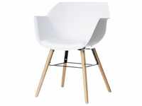 Paperflow, Stühle, Stuhl WISEMAN, mit Sitzkissen, VE 2 Stück, weiß