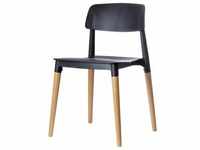 Paperflow, Stühle, Stuhl GLAMWOOD, VE 2 Stück, schwarz