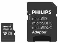 Philips MicroSDXC Class 10 UHS-I U1 mit Adapter (microSDXC, 128 GB, U1, UHS-I),
