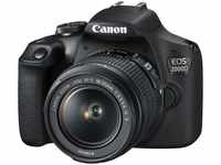 Canon 2728C022, Canon EOS 2000D (18 - 55 mm, 24.10 Mpx, APS-C / DX) Schwarz