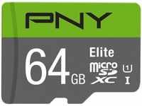 PNY P-SDUX64U185GW-GE, PNY microSDXC-Karte Elite UHS-I U1 64 GB (SDXC, 64 GB, U1,