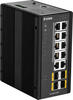D-Link 14 Port L2 Managed Industrie Switch with 10 x 10/100/1000BaseTX ports 8 PoE &