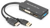 Digitus AK-330403-002-S, Digitus HDMI 3in1 converter cable,0,2m (0.20 m, HDMI)