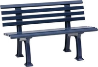 kaiserkraft B007AHX08A, kaiserkraft Parkbank aus Kunststoff (B007AHX08A) Blau