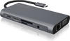 Icy Box IB-DK4040-CPD - USB Type-C mini Dock PD (USB C) (11508336) Grau