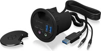 Icy Box IB-HUB1403B, Icy Box IB-HUB1403B (USB-A, 4 Ports) (IB-HUB1403B) Schwarz
