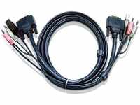 Aten 2L-7D02U, Aten 2L-7D02U KVM-Kabel mit USB- und DVI-D-Steckern