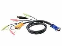 Aten 2L-5302U, Aten 2L-5302U KVM-Kabel USB mit Audio, 1.8m