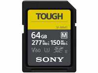 Sony SFM64T.SYM, Sony SF-M Tough (SDXC, 64 GB, U3, UHS-II) Schwarz, 100 Tage