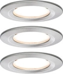 Paulmann 93494, Paulmann Einbauleuchte Nova Set (Aluminium) (93494) Silber