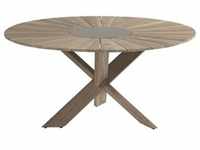 Hartman, Gartentisch + Balkontisch, Provence Crossleg Table Recycled Teak Light Grey
