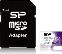 Silicon Power SP128GBSTXDU3V20AB, Silicon Power Superior Pro 128GB microSDXC Ad. (128