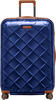 Stratic, Koffer, Leather&More - Hartschalen-Koffer L (bis 76cm), Blau, (104 l, L)