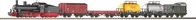 Piko 57123, Piko Start Set G&uuml;terzug Dampflok G7,5 Wg. A-Gl.,Bettung (Spur H0)
