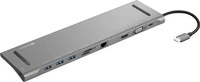 Sandberg 136-31, Sandberg 10-in-1 (USB-C, 10 Ports) (136-31) Grau