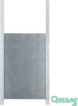 Kerbl 70560, Kerbl Schiebet&uuml;r inkl. F&uuml;hrungsschienen (70560) Silber