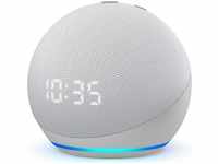 Amazon B085M6N2XM, Amazon Echo Dot (4. Gen.) mit Uhr (Amazon Alexa) Weiss