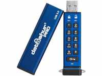 iStorage IS-FL-DA3-256-128, iStorage datAshur PRO (128 GB, USB 3.2, USB A) Blau