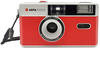AGFAPHOTO Reusable Photo Camera 35mm, Analogkamera, Rot, Silber