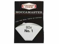 Moccamaster Filterpaper No. 1, Zubehör Kaffeemaschinen, Weiss