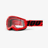 100% 50421-101-03, 100% 100% Unisex-Adult Strata 2 Sunglasses, Rot, Erwachsene Red
