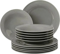 Seltmann 001.751397, Seltmann Weiden Tafelservice Beat Perlgrau uni 12 teilig