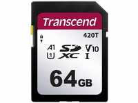 Transcend TS64GSDC420T, Transcend Flash-Speicherkarte (SDXC, 64 GB, U3, UHS-I)