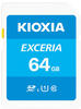 Kioxia LNEX1L064GG4, Kioxia Exceria (SDXC, 64 GB, U1, UHS-I) Blau/Weiss