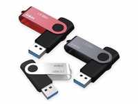 Verico TR01 Triple Pack Black Silver Red 32GB (32 GB, USB 3.1), USB Stick, Rot,