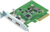 QNAP QXP-10G2U3A, QNAP Dual-port, USB3.2 Gen 2, PCIe expansion card