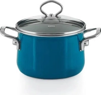 Riess 2154595, Riess Fleischtopf m.Glasd. 24cm,6.5L (Kochtopf, Emaille, 24 x...