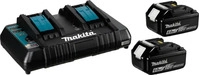 Makita 198077-8, Makita Energy Kit 198077-8 2x BL1860B + DC18RD (18 V) (198077-8)