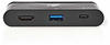 Nedis Hub - USB-C - Computer - SB 3.0 - HDMI - Schwarz (USB C), Dockingstation...
