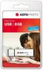 AGFAPHOTO 10512, AGFAPHOTO USB 2.0 silver 8GB (8 GB, USB A, USB 2.0) Silber