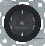Berker 47232045, Berker Steckdose SCHUKO R.1/R.3 47232045 schwarz, gl&auml;nzend