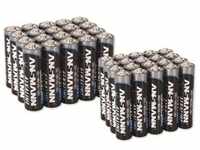 Ansmann Batterie-Set Micro, Mignon 40 (40 Stk., AAA, AA), Batterien + Akkus