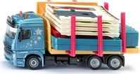 Siku 3562, Siku Fertighaus - Transporter (3562) Blau/Rot/Orange
