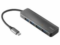 Trust Halyx (USB C), Dockingstation + USB Hub, Grau