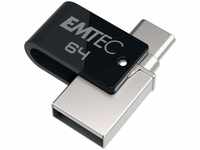 Emtec T260C Mobile & Go Type-C (64 GB, USB 3.2 Gen 2, USB A, USB C), USB Stick,