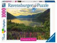 Ravensburger 16743, Ravensburger Fjord in Norwegen (1000 Teile) Grün, 100 Tage