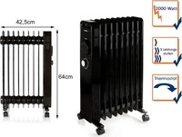 Domo DO7327R, Domo DO7327R Radiator (2000 W) (DO7327R) Schwarz
