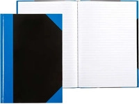 Idena Kladde A5 liniert schwarz blau FSC-Mix (A5, Liniert, Harter Einband)...
