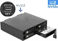 Delock 47235, Delock 5.25? Wechselrahmen f&uuml;r 4 x 2.5? U.2 NVMe SSD mit