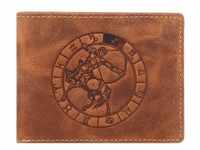 Greenburry, Herren, Portemonnaie, Vintage Sternzeichen Geldbörse Leder 12 cm