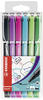 STABILO, Malstifte, Fineliner SENSOR M, 6er Kunststoff-Etui (Mehrfarbig, 6 x)
