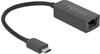 Delock USB C - RJ45 (USB-C, RJ45 2.5 Gigabit Ethernet (1x)) (14783001) Schwarz