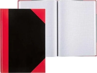 Idena Kladde A6 kariert schwarz rot FSC-Mix (A6, Kariert, Harter Einband) (22657878)