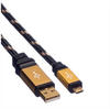 Roline GOLD USB 2.0 Kabel, USB A ST (0.80 m, USB 2.0), USB Kabel